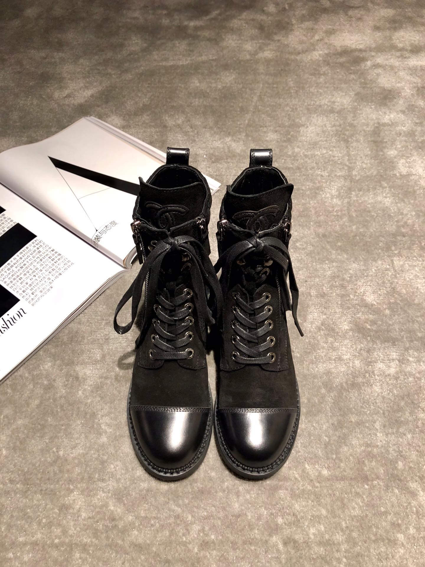 Chanel Frye Harness Boot C1120A