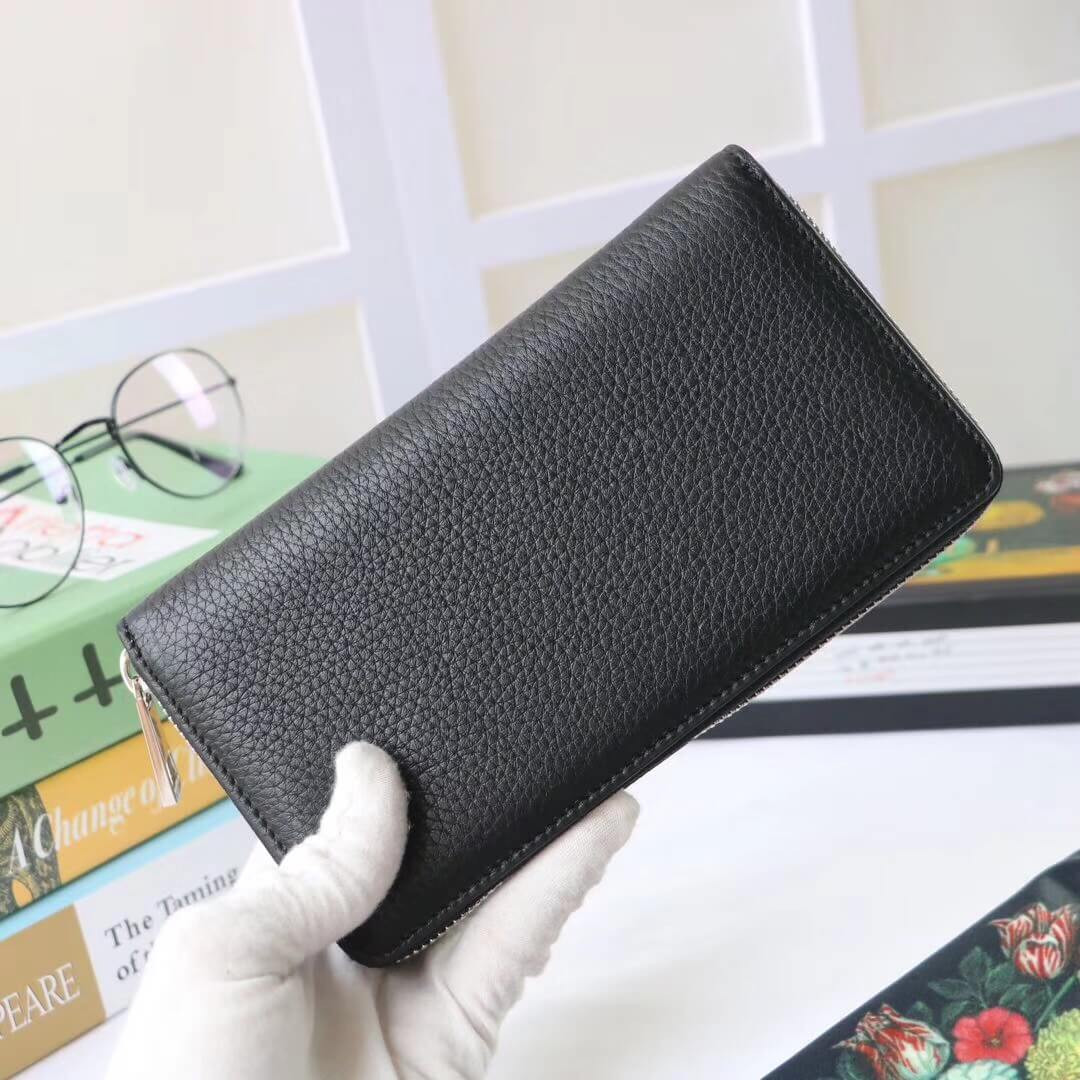 Gucci Leather Zip Around Wallet 473928
