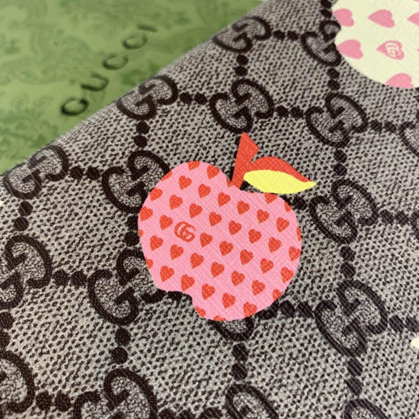 Gucci Les Pommes Zip Around Wallet 663924