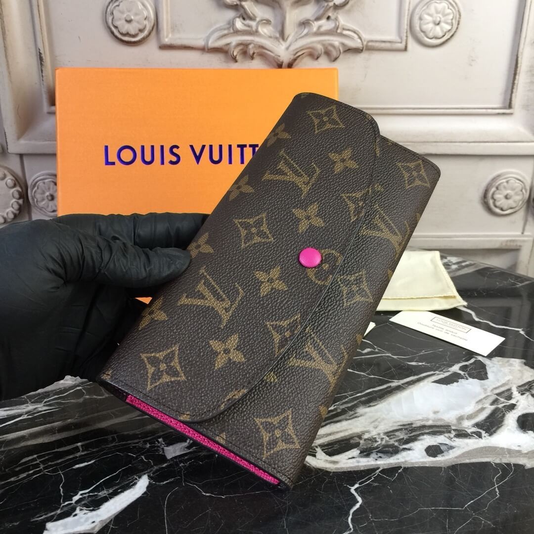 Louis Vuitton Monogram Canvas Emilie Wallet M60696