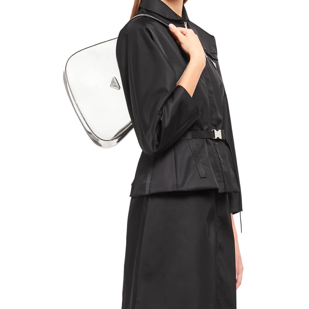 Prada Cleo Brushed Leather Shoulder Bag 1BC499