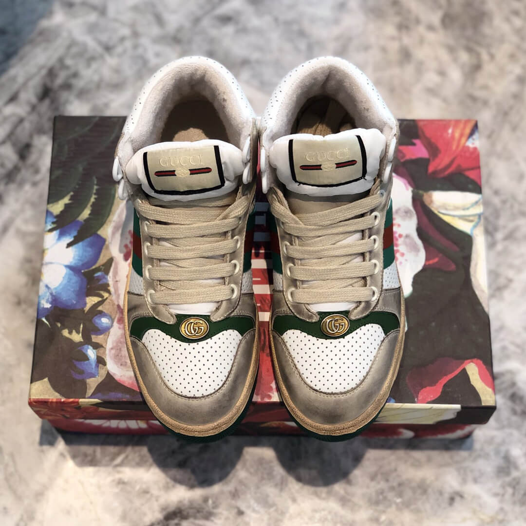 Gucci Screener High-Top Sneaker 563730 Green