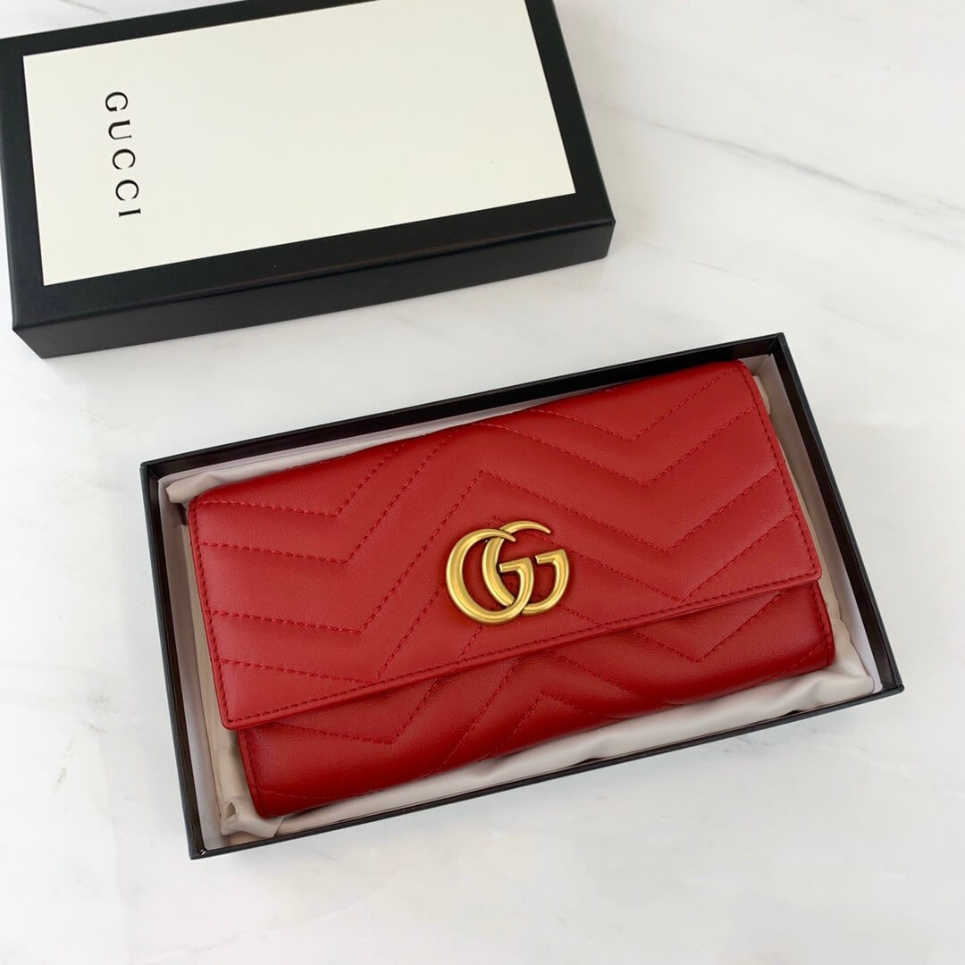 Gucci GG Marmont Continental Wallet 443436