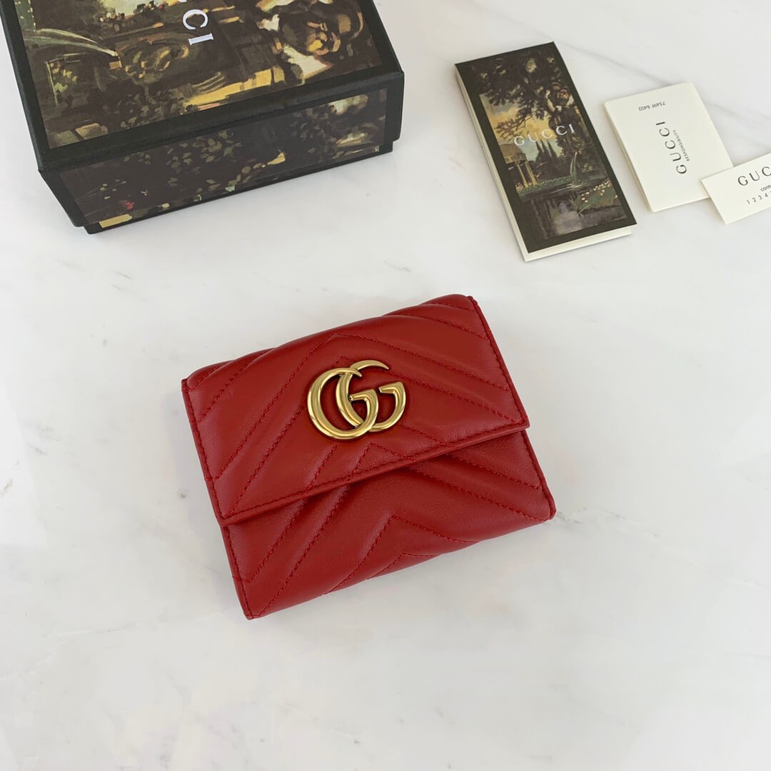 Gucci GG Marmont Matelassé Wallet 474802