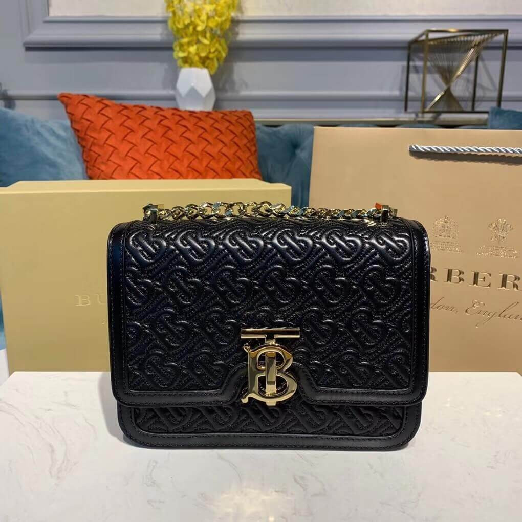 Burberry Small Quilted Monogram Lambskin TB Bag 80149211