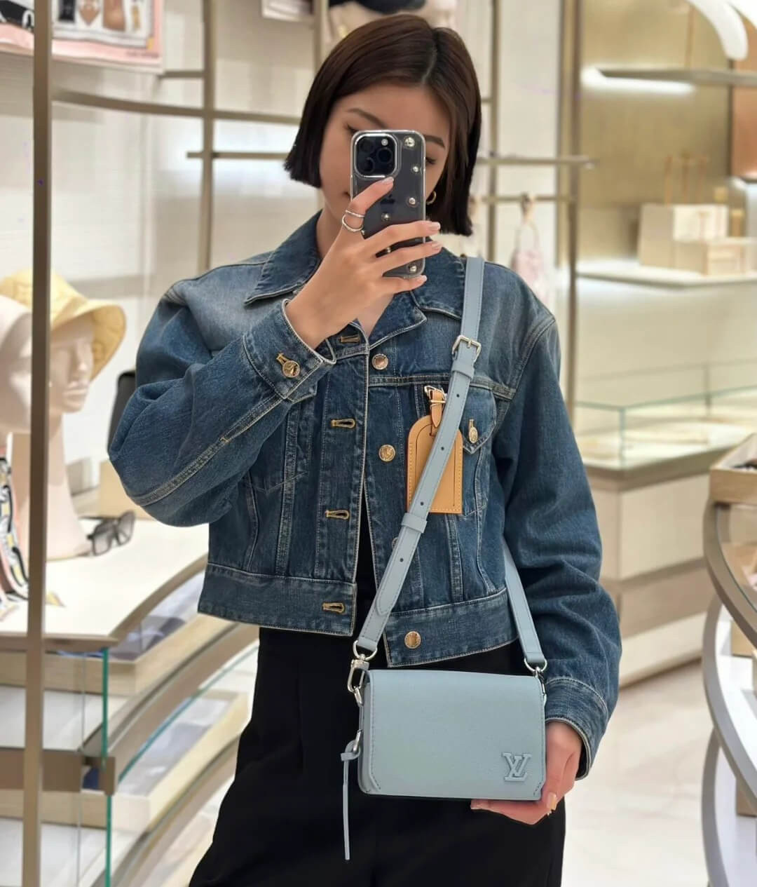 Louis Vuitton Unisex Fastline Wearable Wallet M82804 Cloud Blue