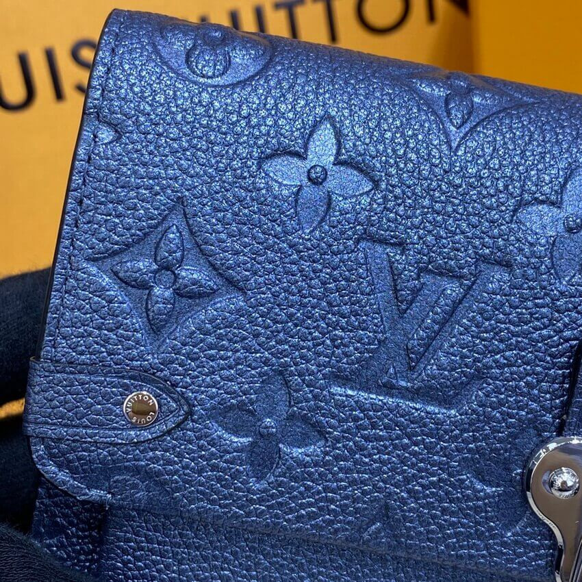 Louis Vuitton Vavin Chain Wallet M59077 Navy Nacre