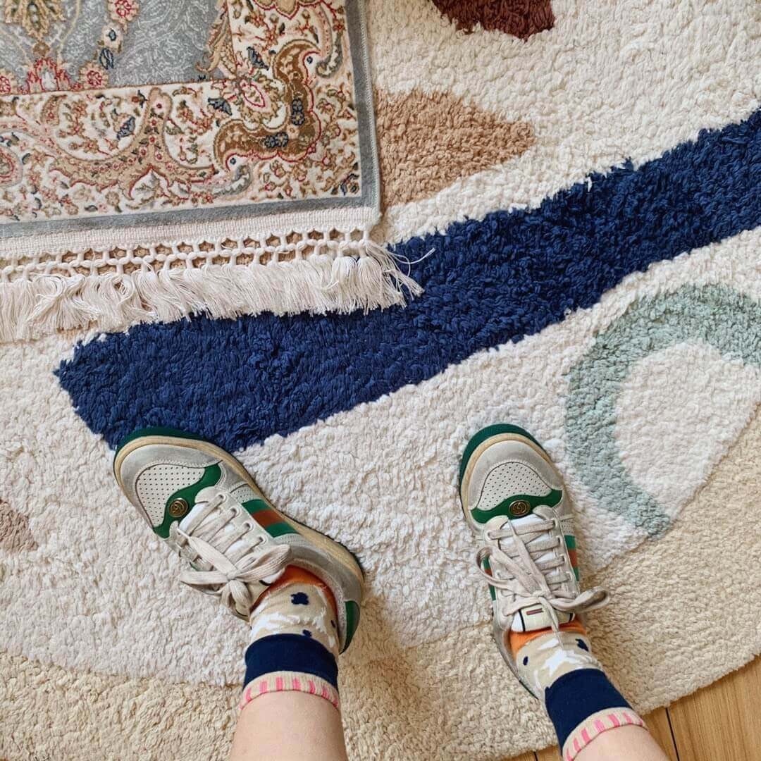 Gucci Screener Dirt Leather Sneaker 570443 Green