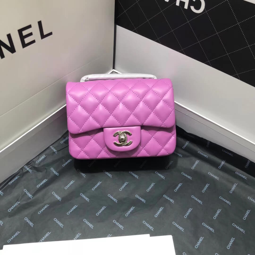 Chanel Lambskin 17cm Classic Flap Bag 1115