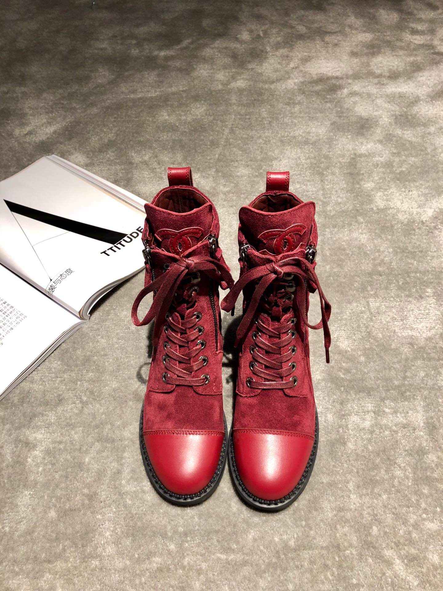 Chanel Frye Harness Boot C1120A