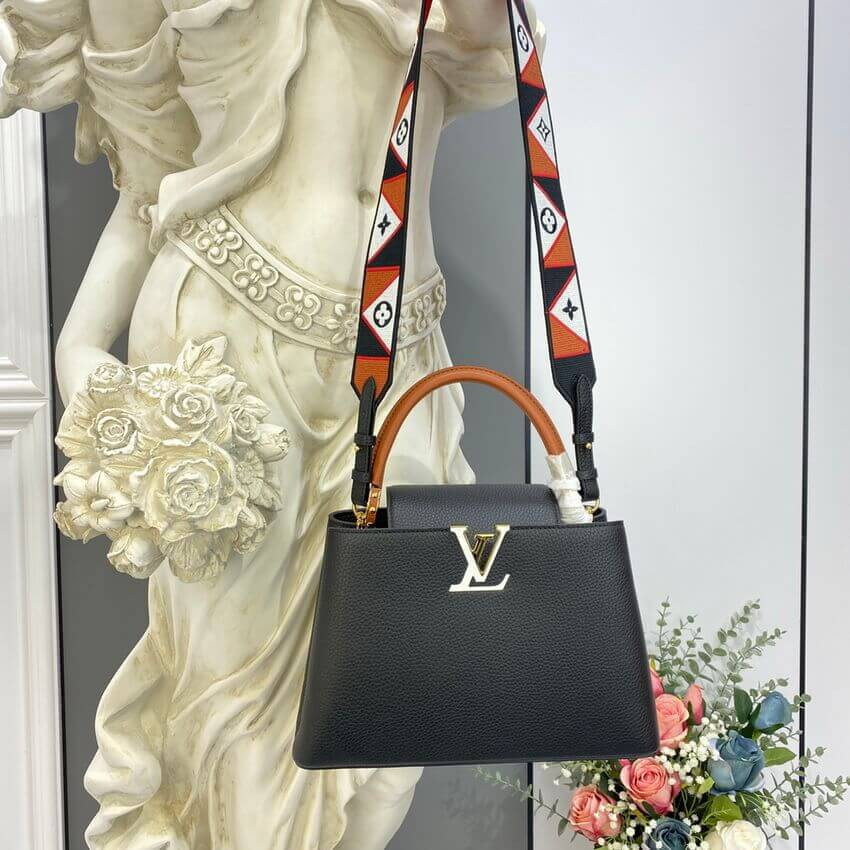 Louis Vuitton Capucines MM M59020 Noir/Rouge