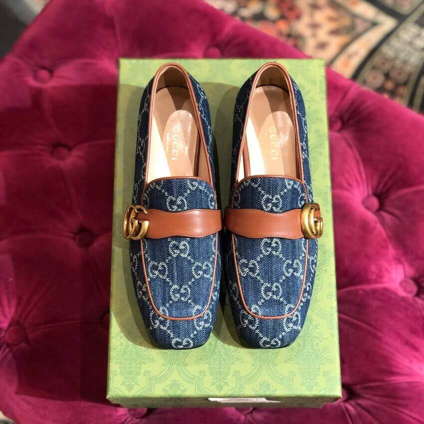 Gucci Tennis 1977 GG Denim Loafer