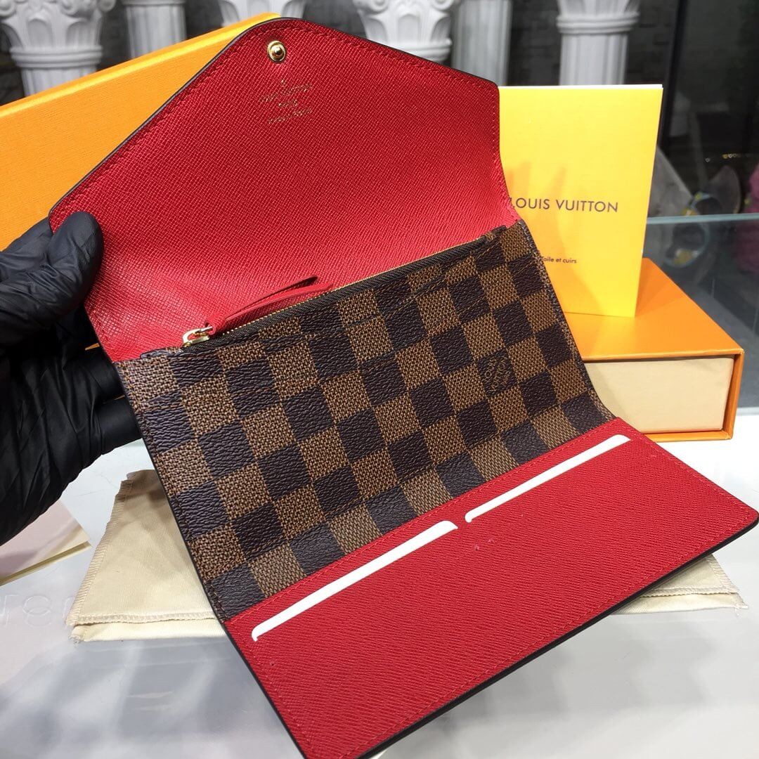 Louis Vuitton Damier Ebene Canvas Josephine Wallet N63543