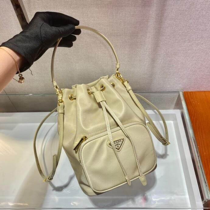 Prada Duet Leather Shoulder Bag 1BH038