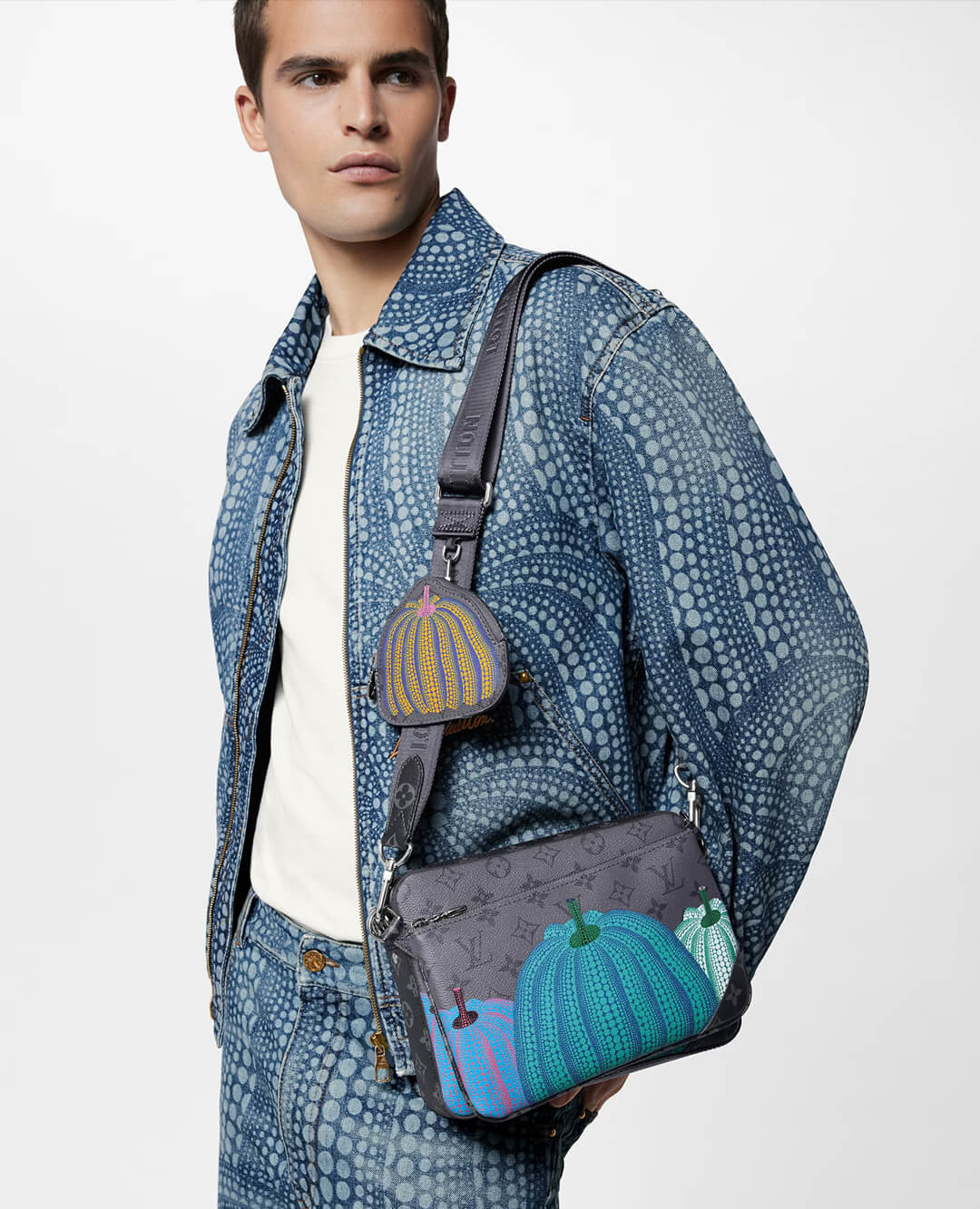 Louis Vuitton LV x YK Monogram Eclipse Trio Messenger Bag M46435