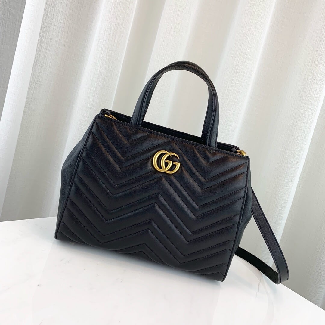 Gucci GG Marmont Small Matelasse Top Handle Bag 448054