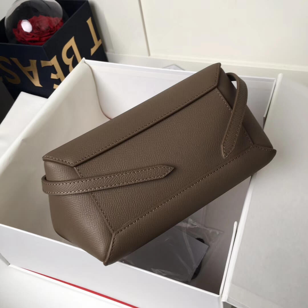 Celine Micro Belt Bag In Grained Calfskin 189153 Dune