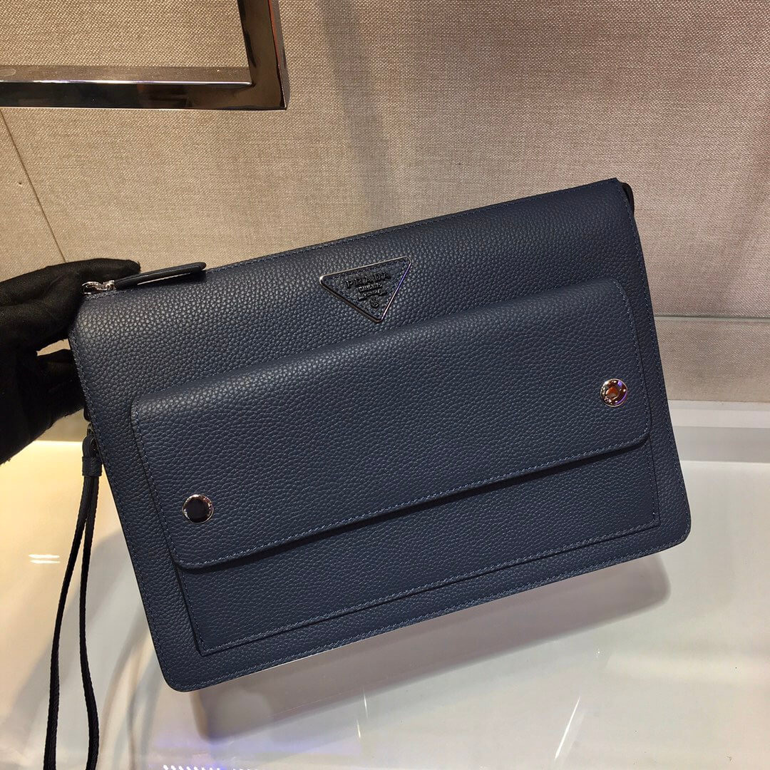 Prada Leather Clutch 2VF018