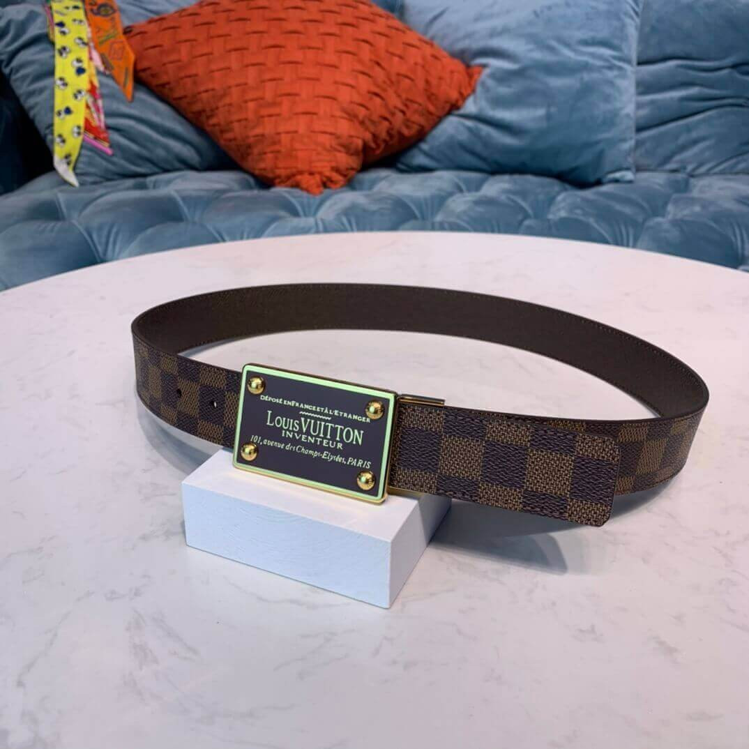 Louis Vuitton LV Inventeur Damier 35mm Reversible Belt M9677Q