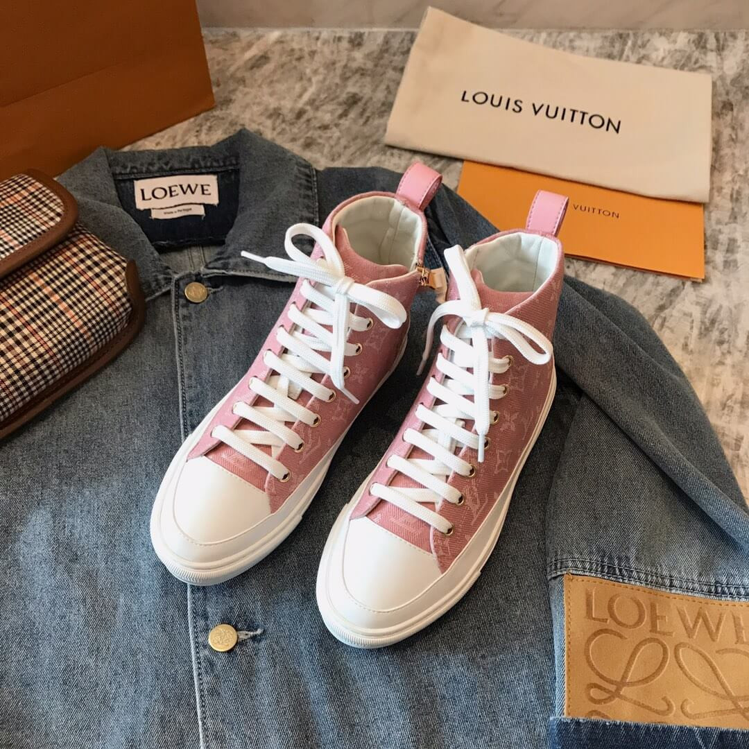 Louis Vuitton Stellar Sneaker Boot 1A4VTE Pink