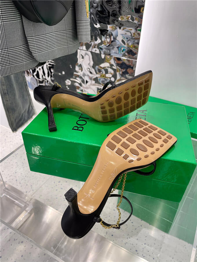 Bottega Veneta Stretch Snadals Shoes 651385 Black