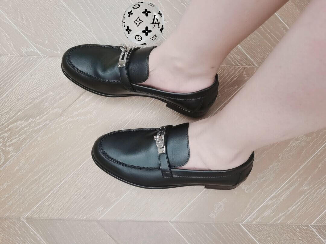 Hermes Calfskin Kelly Destin Loafer H212114 Black