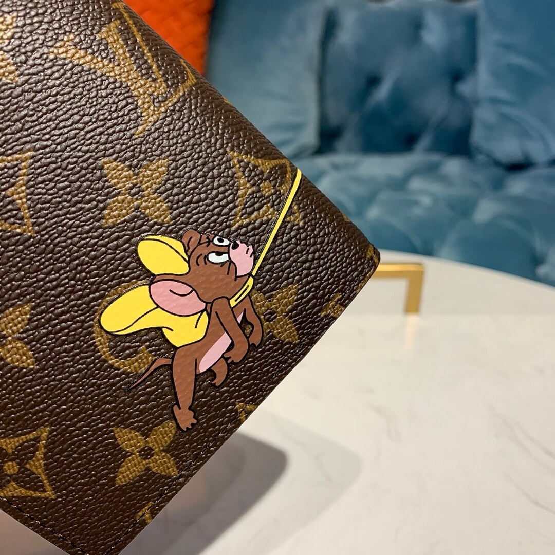 Louis Vuitton Tom and Jerry Print Small Ring Agenda Cover R20005