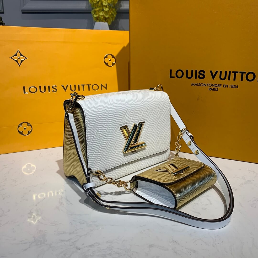 Louis Vuitton Twist MM And Twisty M55683 White/Gold