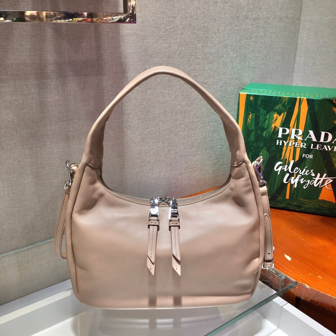 Prada Calf Leather Hobo Bag 26cm 1BC132