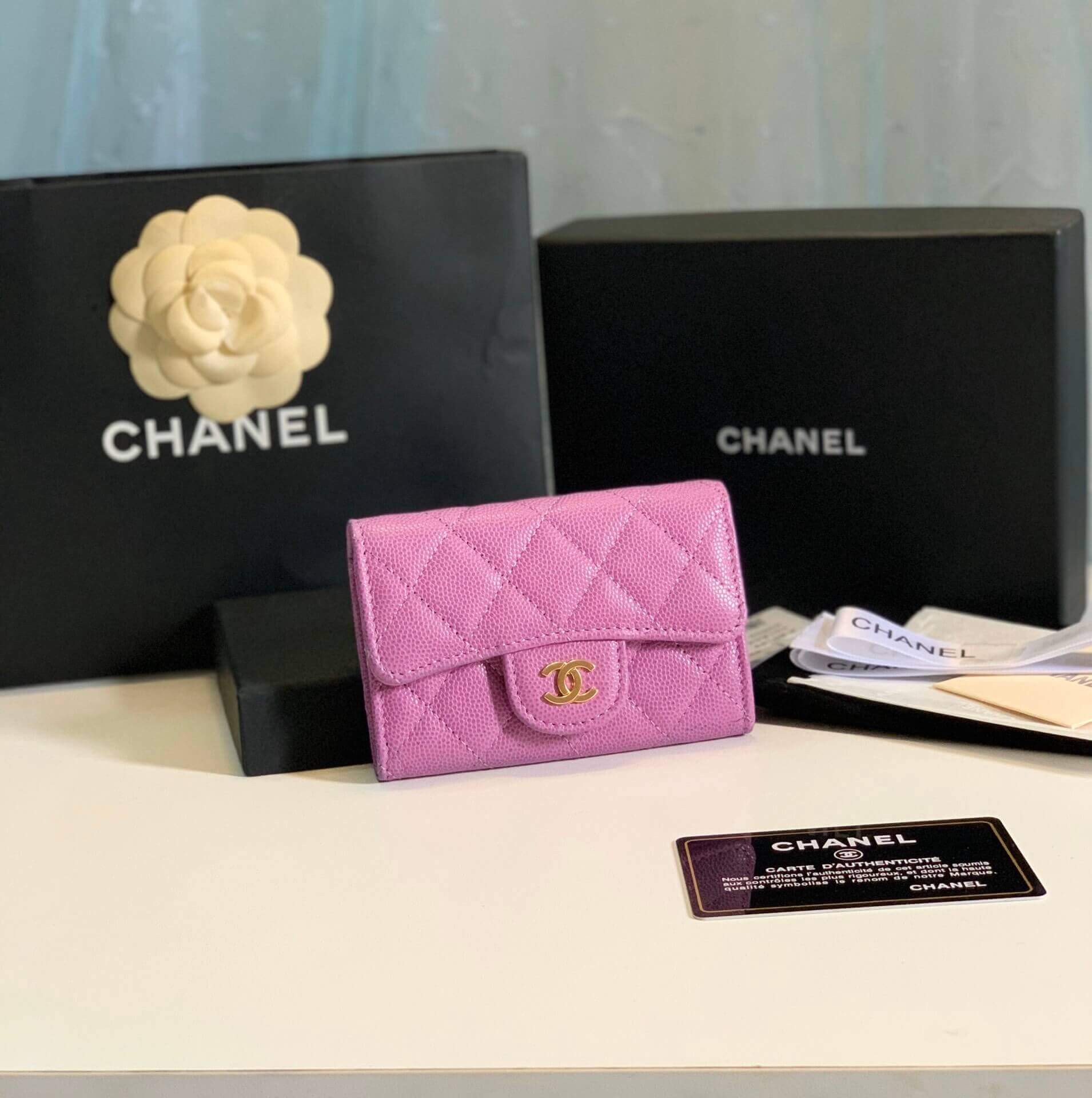 Chanel Caviar Classic Card Holder A80799