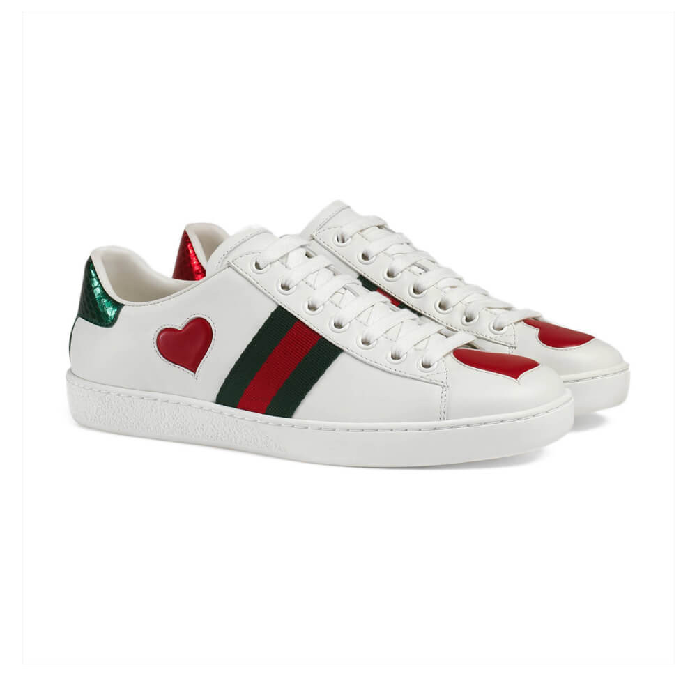 Gucci Ace Heart Embroidered Sneaker 435638