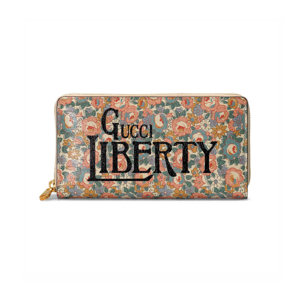 Gucci Horsebit 1955 Liberty London Zip Around Wallet 636249