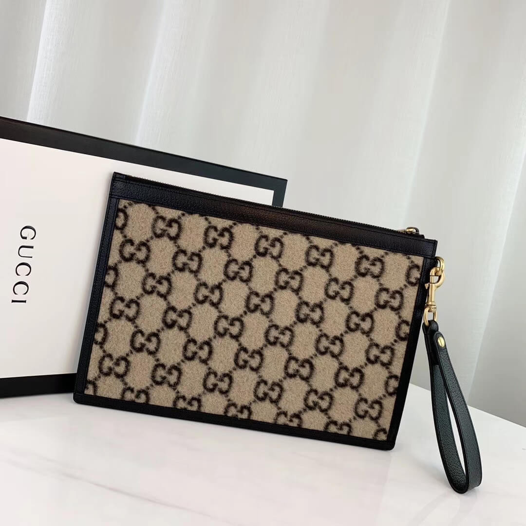 Gucci GG Wool Pouch 597627