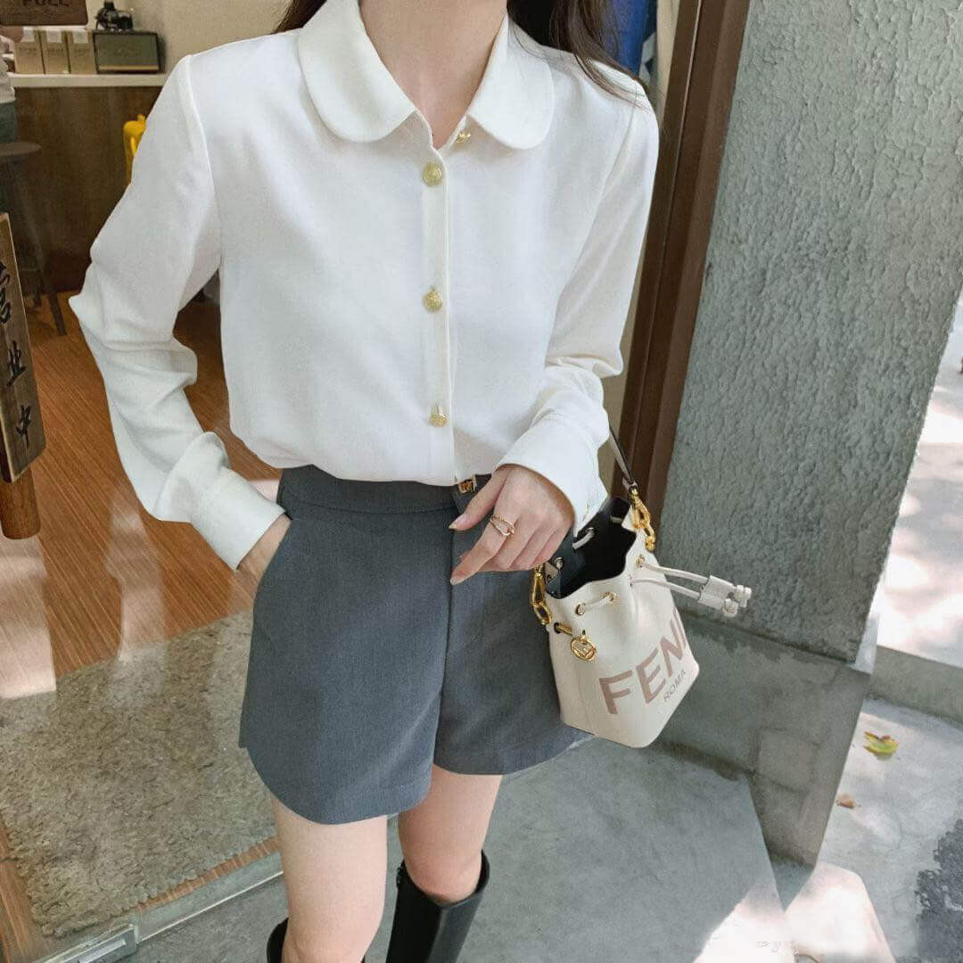 Fendi Mon Tresor Mini Logo-Print Leather Bucket Bag 8BS010