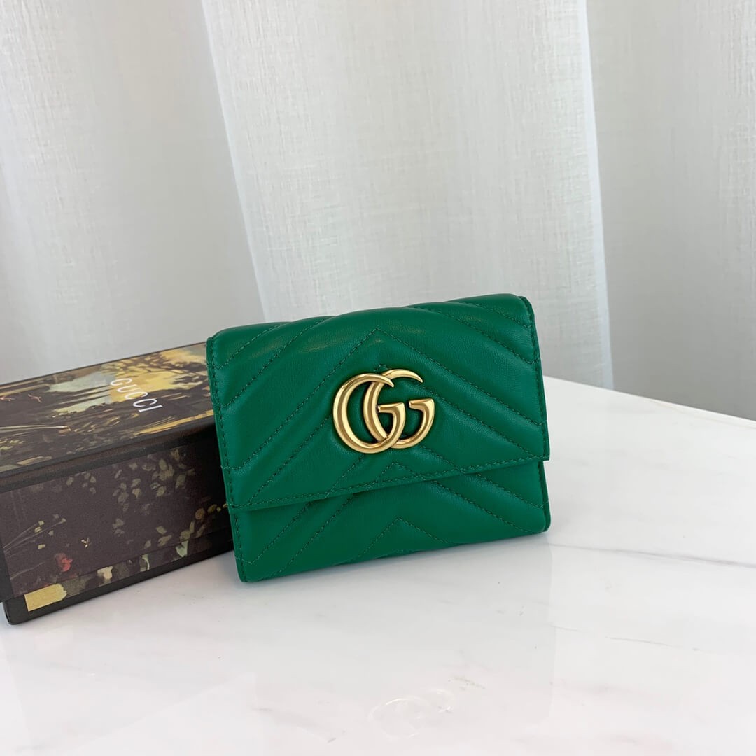 Gucci GG Marmont Matelassé Wallet 474802