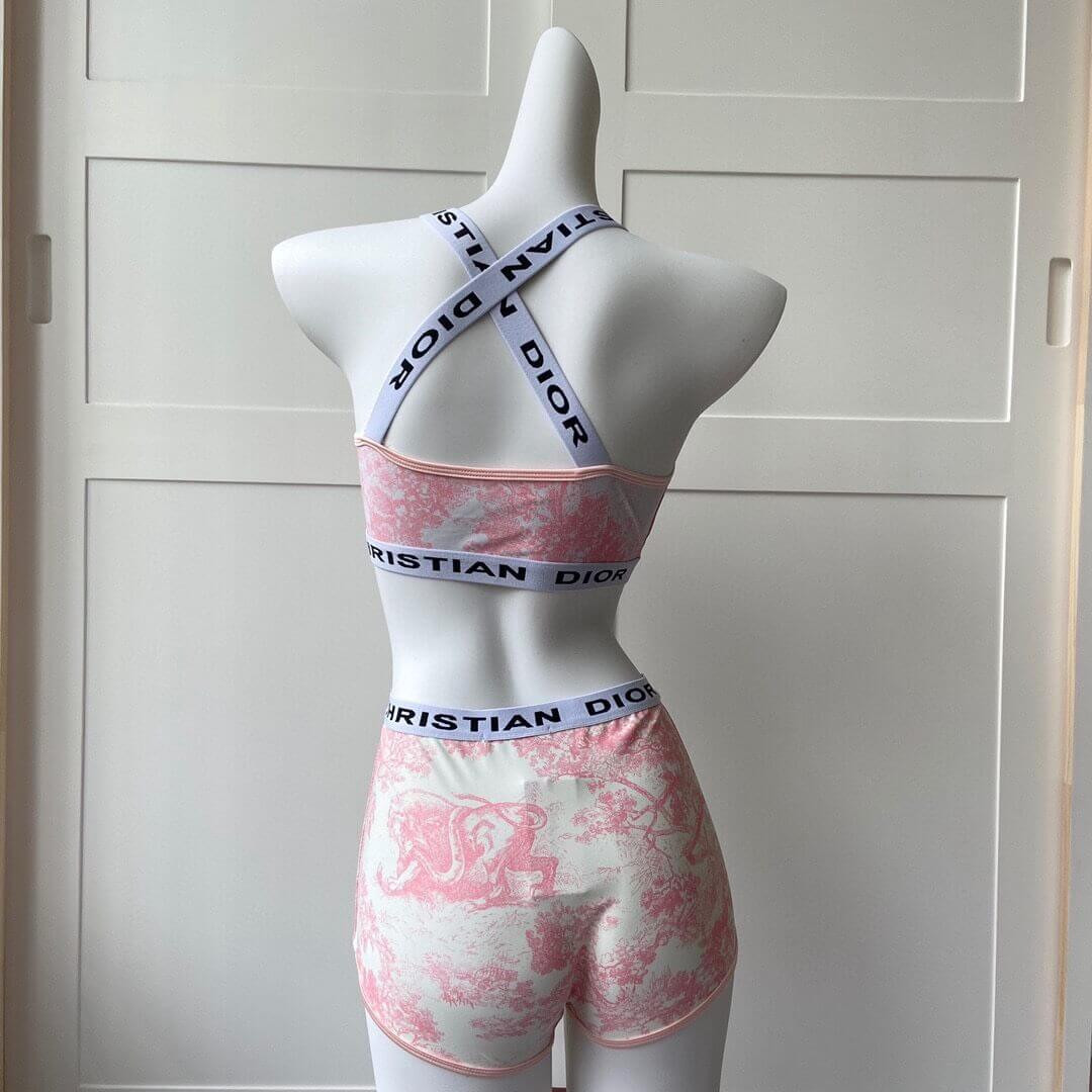 Christian Dior Toile de Jouy Two Piece Swimsuit 259469