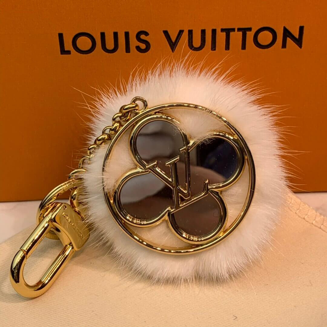 Louis Vuitton Flower Finesse Fur Bag Charm And Key Holder M69001