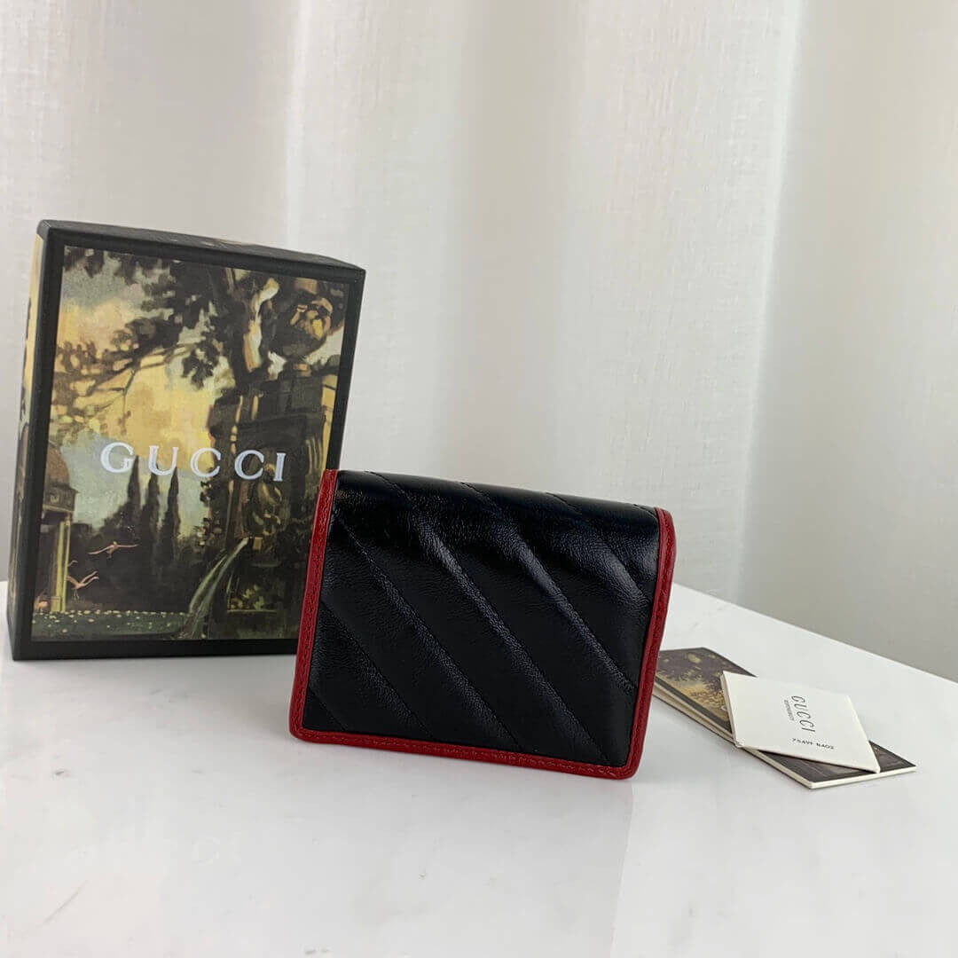 Gucci GG Marmont Card Case Wallet 573811 Black