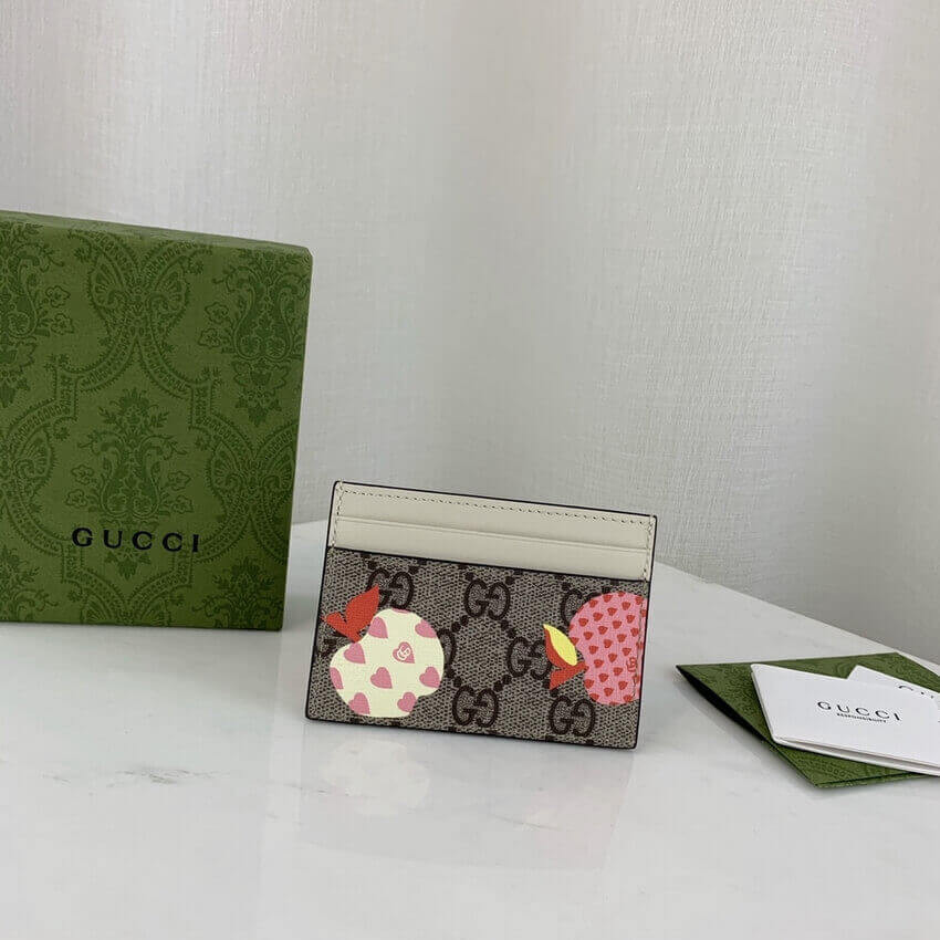 Gucci Les Pommes Card Case Wallet 663923