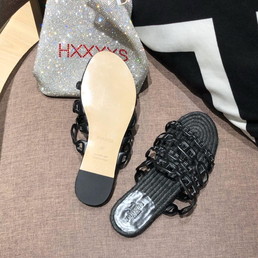 Hermes Ancone Espadrille Nappa Leather H2011