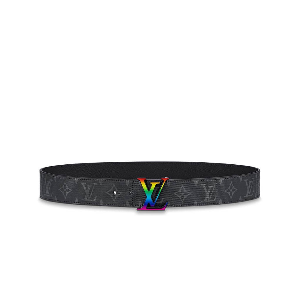 Louis Vuitton Monogram Eclipse LV Initiales 40mm Reversible MP130T