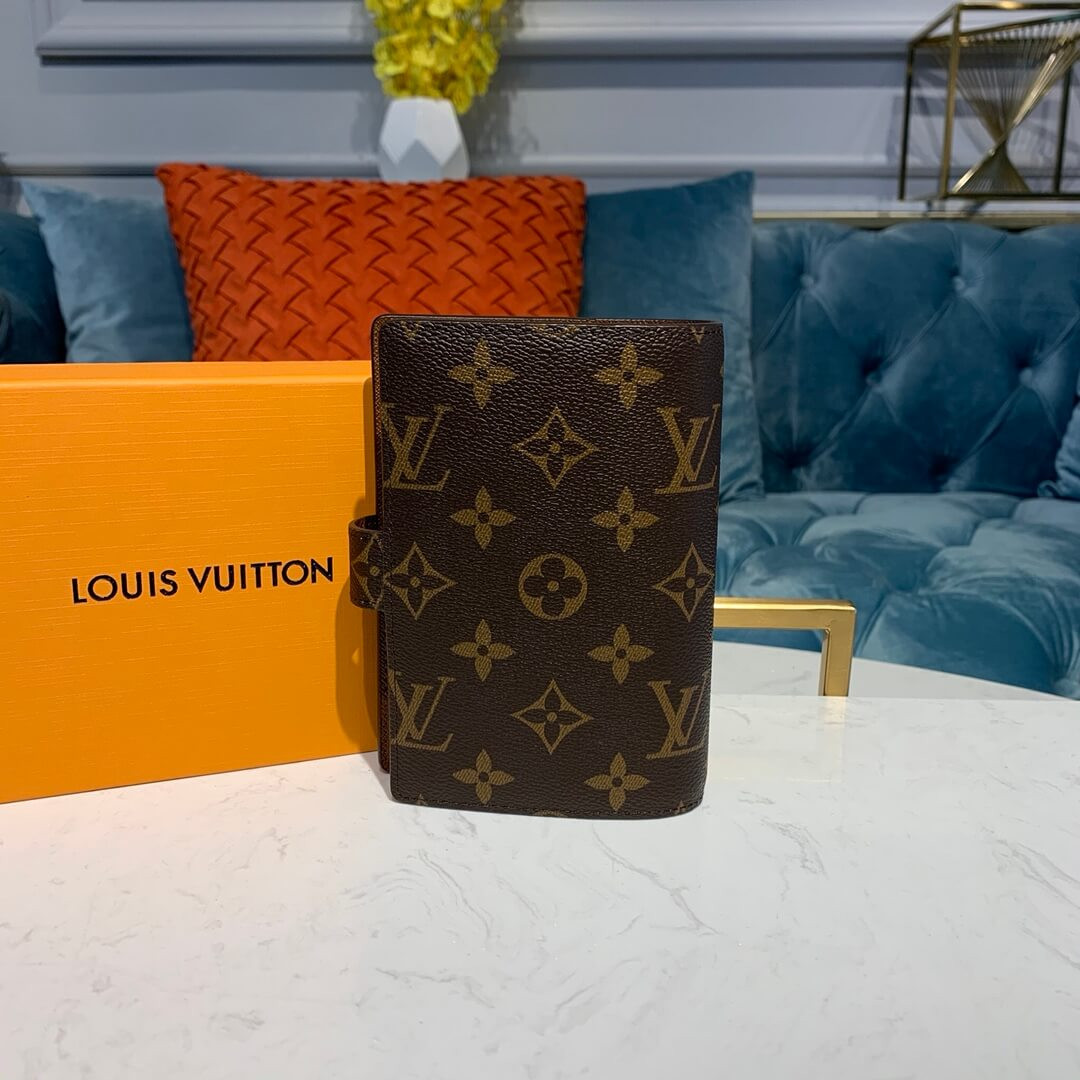 Louis Vuitton Monogram Canvas Small Ring Agenda Cover R20005