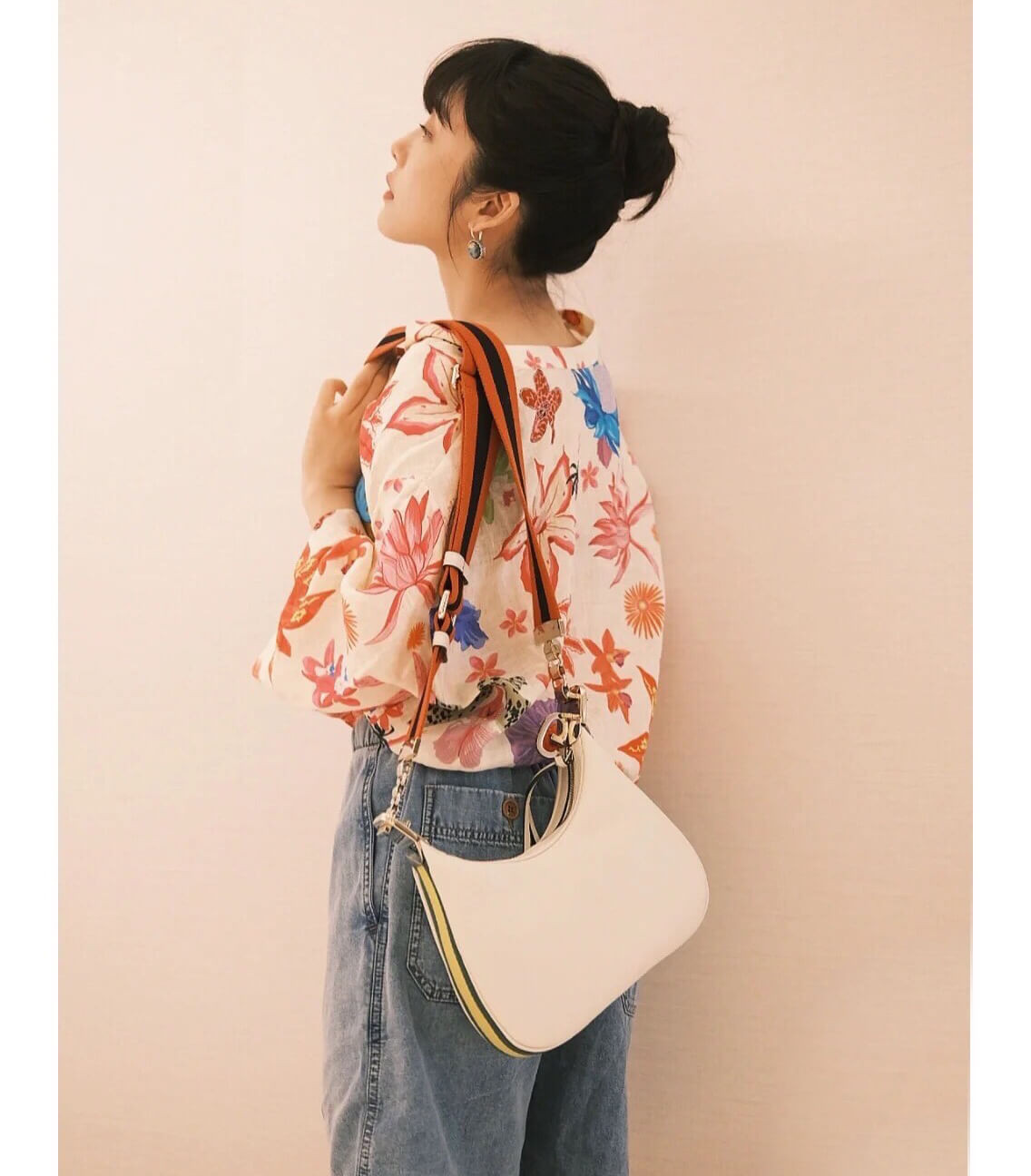 Gucci White Leather Attache Small Shoulder Bag 699409