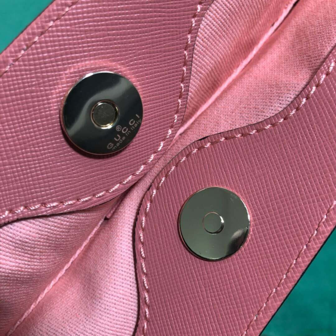 Gucci Childrens Bow Print Tote 410812 Pink