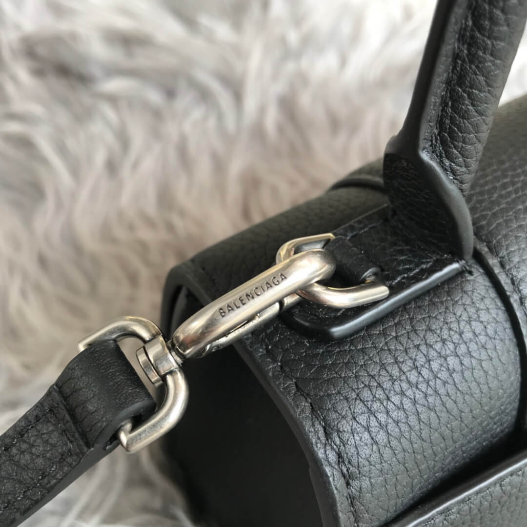 Balenciaga Hourglass XS Textured-Leather Tote