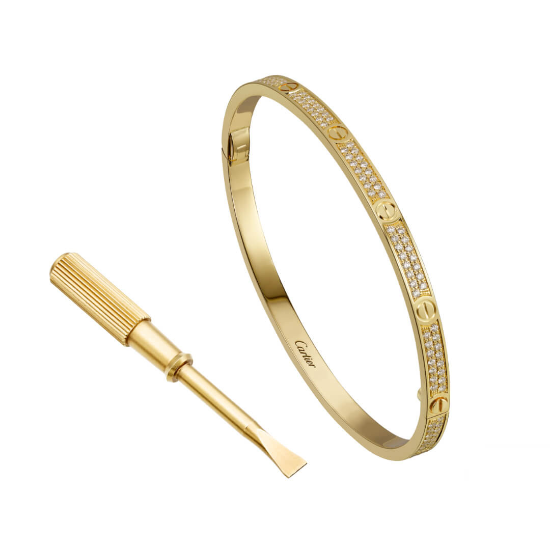 Cartier Love Bracelet Small Model Paved CB006