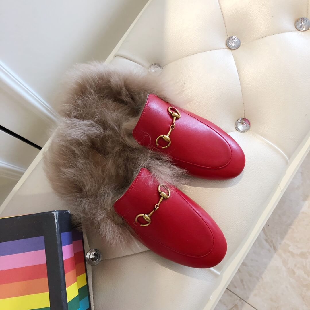Gucci Princetown Leather Slipper 397749