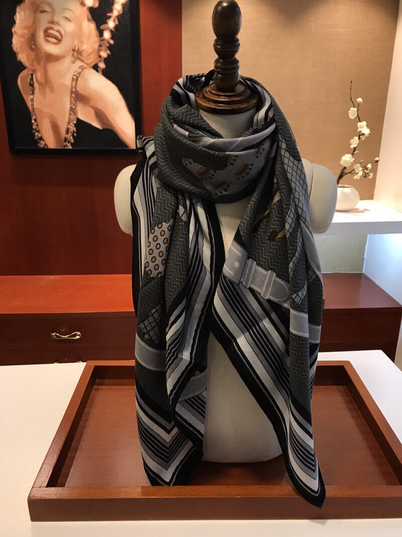 Hermes Horse Print Scarf H2204