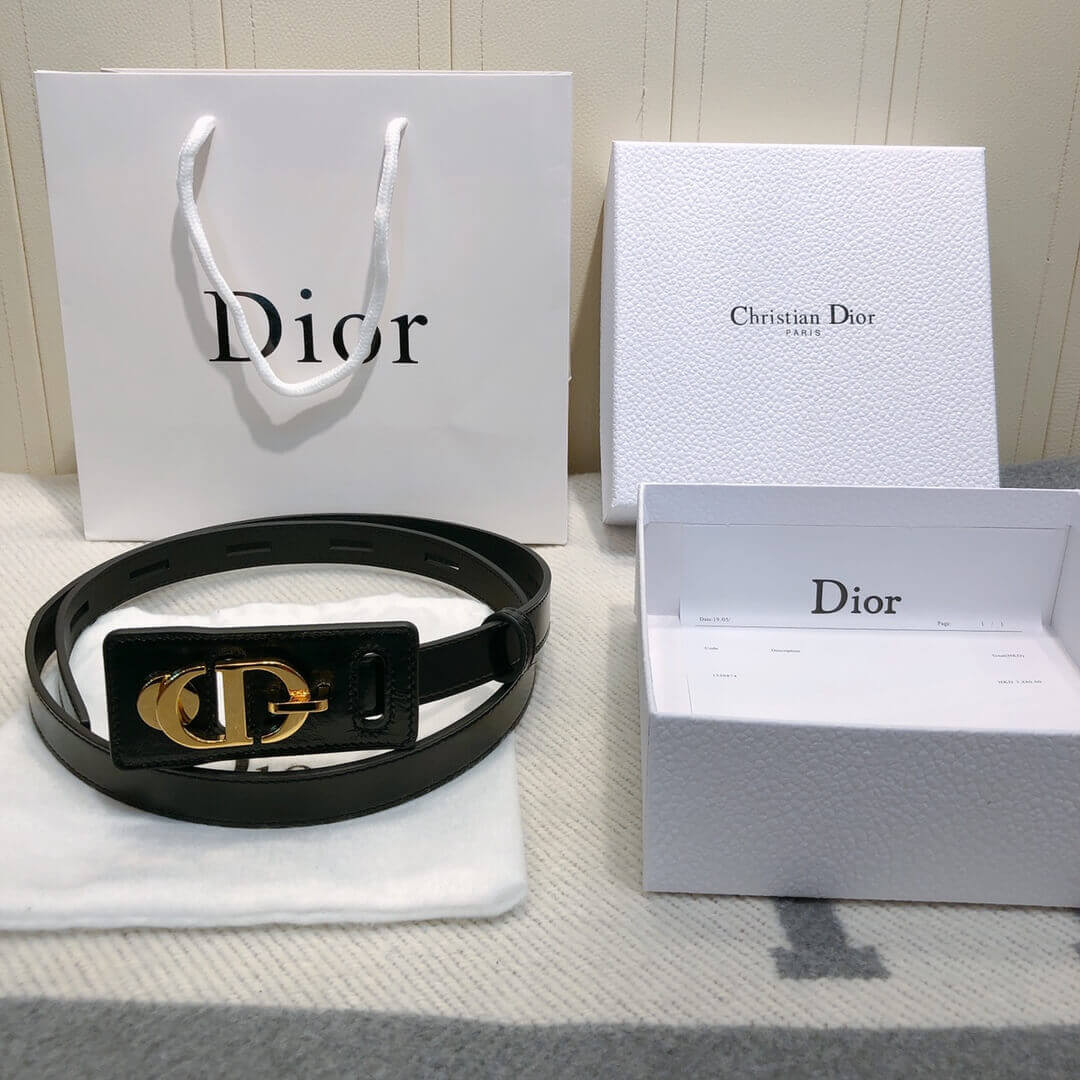 Christian Dior 30 Montaigne Lambskin Belt B0046
