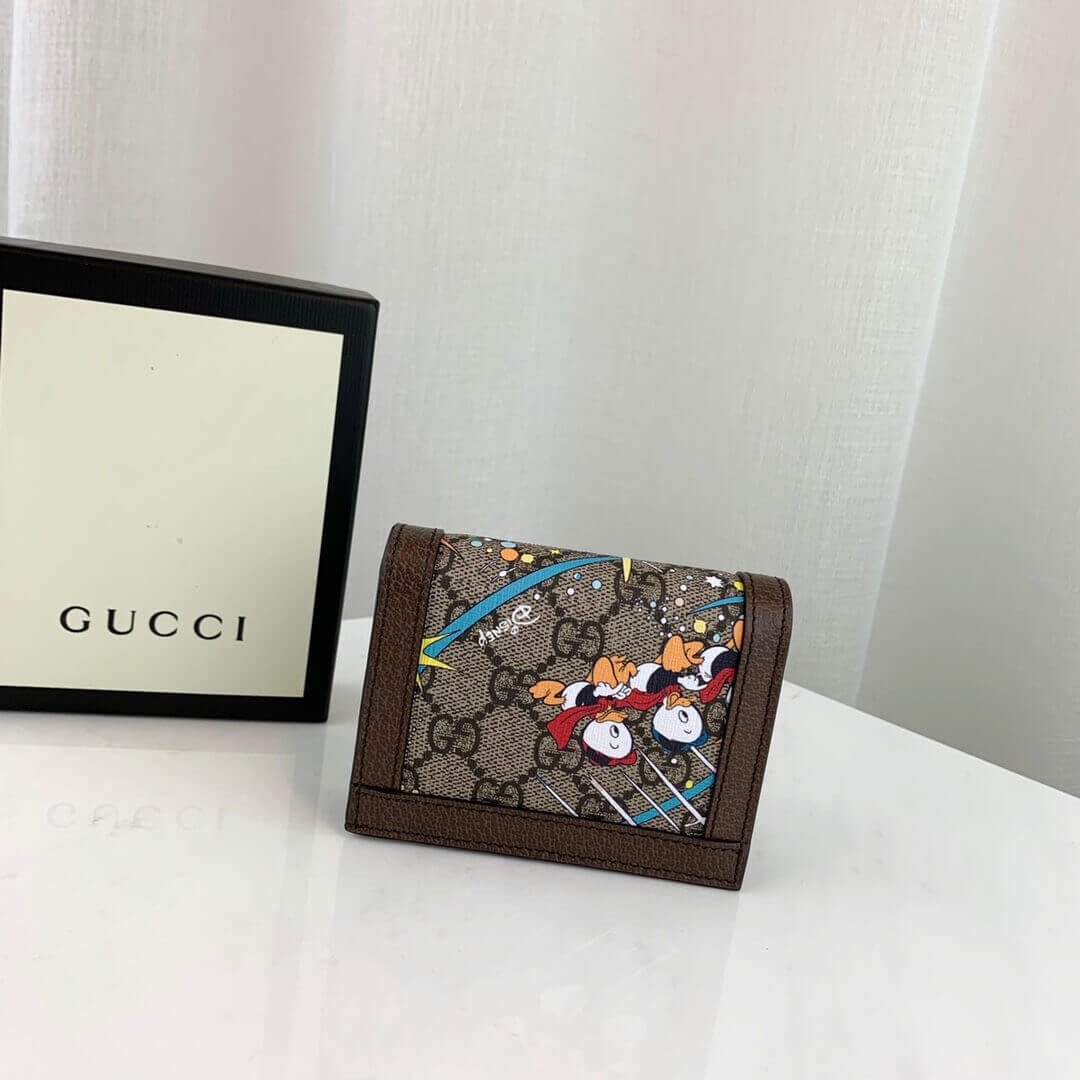 Disney x Gucci Donald Duck Card Case Wallet 648121